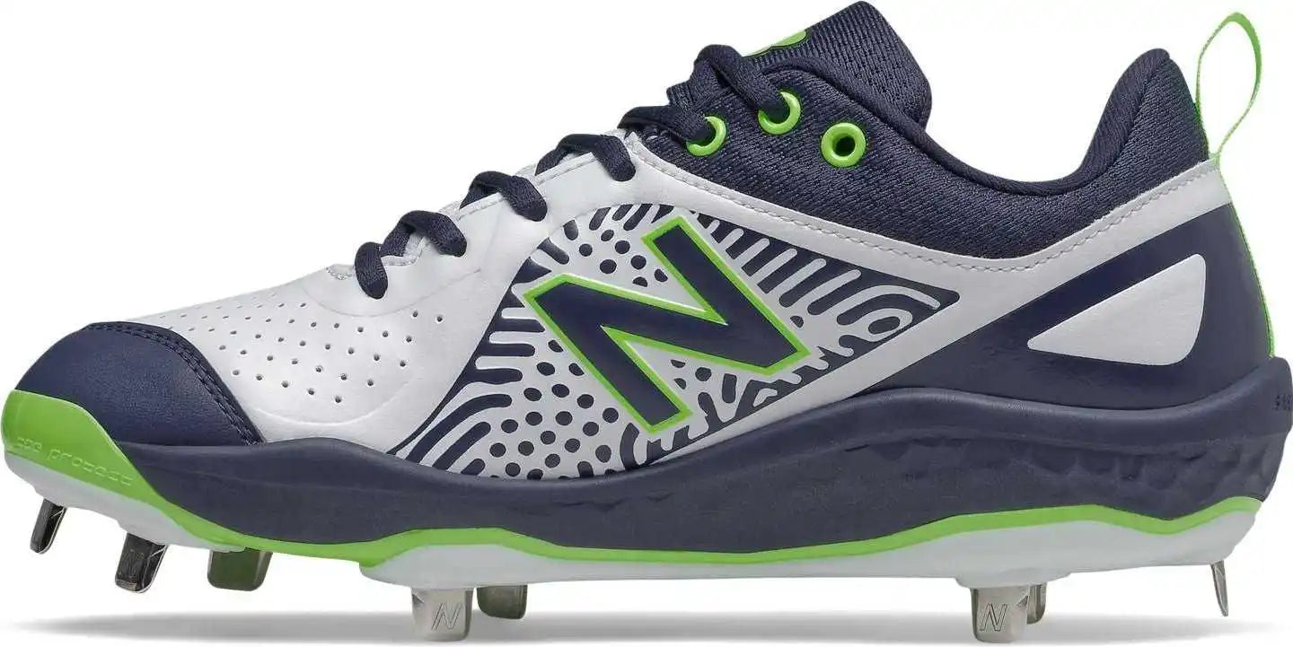 New Balance Velo2 Fresh Foam Metal Cleat Low-cut - Navy Lime