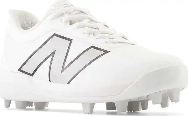 New Balance Youth J4040v7 Low Rubber Molded Cleat - White