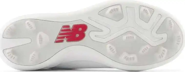 New Balance Youth J4040v7 Low Rubber Molded Cleat - White