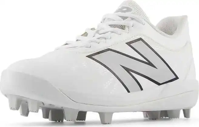 New Balance Youth J4040v7 Low Rubber Molded Cleat - White