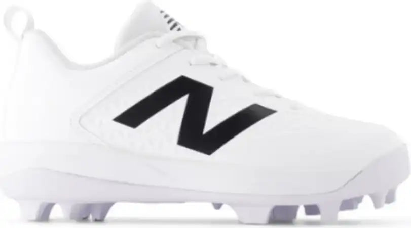 New Balance Youth J4040v8 Low Rubber Molded Cleat - White