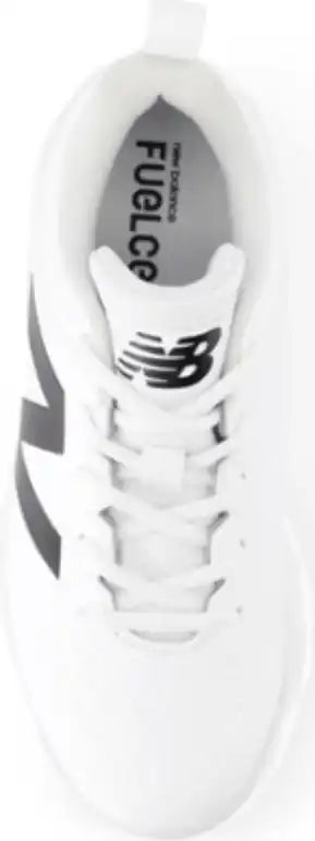 New Balance Youth J4040v8 Low Rubber Molded Cleat - White