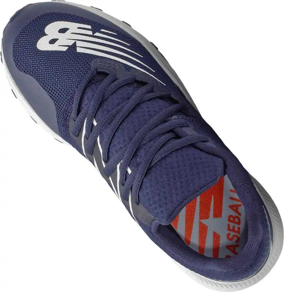New Balance Youth Ty4040v6 Turf Baseball Shoes - Navy White