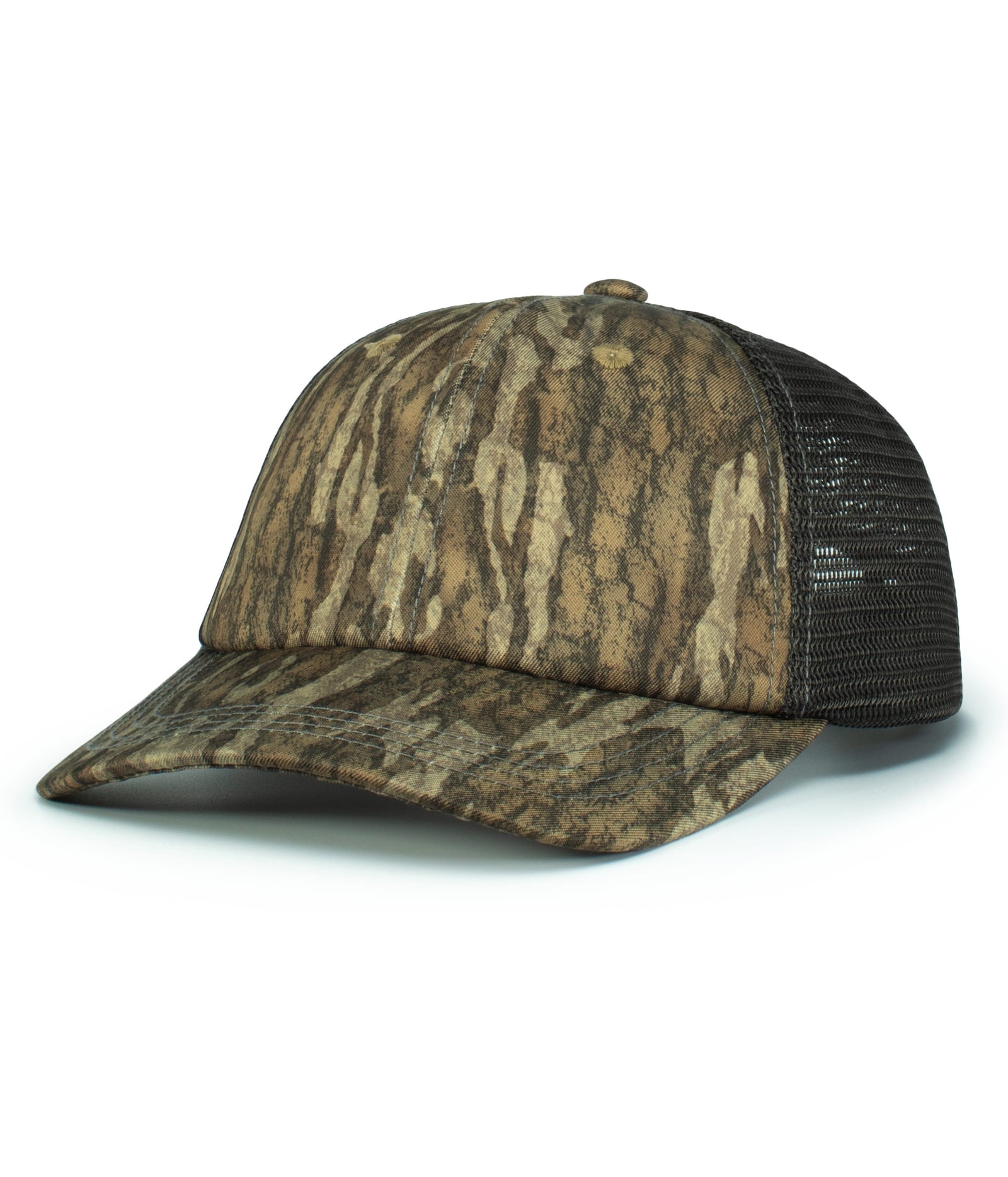 NEW BOTTOMLAND/LT CHARCOAL/NEW BOTTOMLAND VINTAGE MOSSY OAK TRUCKER