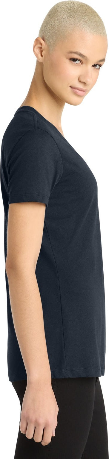 New Navy District - Women's Perfect Weight V-Neck Tee. DM1170L