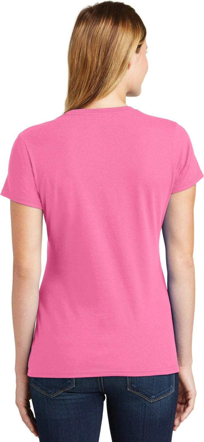 New Pink Port & Co Women's Fan Favorite Tee. LPC450