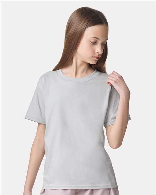 New Silver Youth Fine Jersey Tee - 2001Y