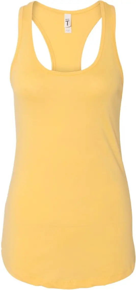 Next Level 1533 Women’s Ideal Racerback Tank - Banana Cream - Yellow / Ladies Xs