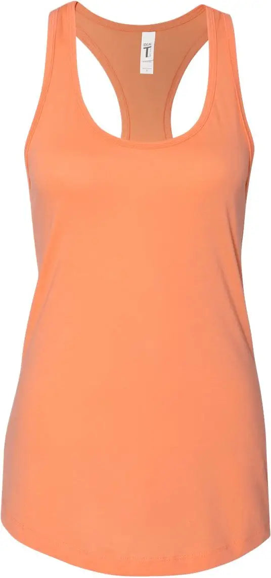 Next Level 1533 Women’s Ideal Racerback Tank - Light Orange - Ladies Xs