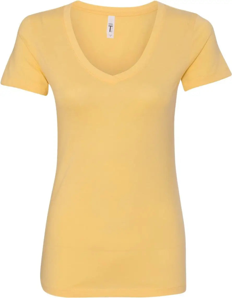 Next Level 1540 Women’s Ideal V-neck T-shirt - Banana Cream