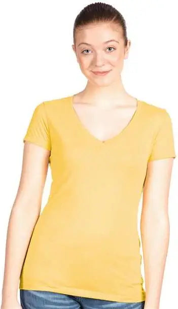 Next Level 1540 Women’s Ideal V-neck T-shirt - Banana Cream