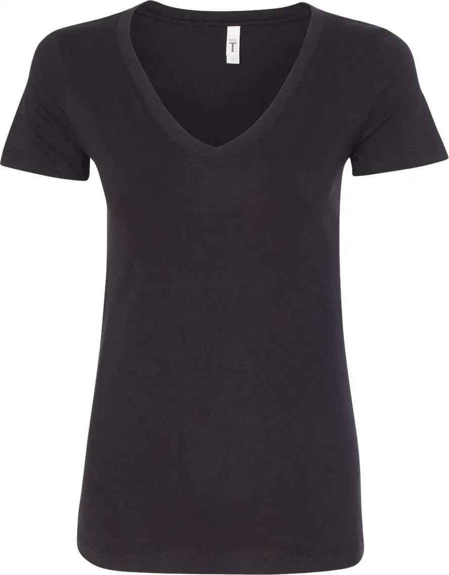 Next Level 1540 Women’s Ideal V-neck T-shirt - Black - Ladies Xs
