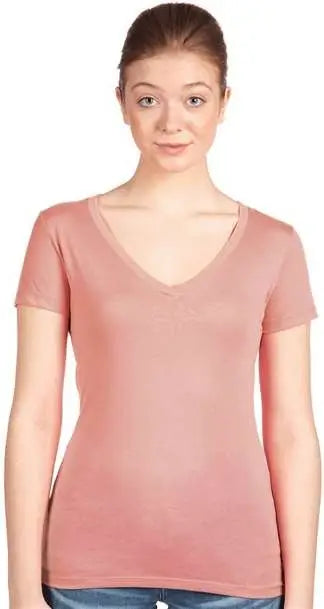 Next Level 1540 Women’s Ideal V-neck T-shirt - Desert Pink