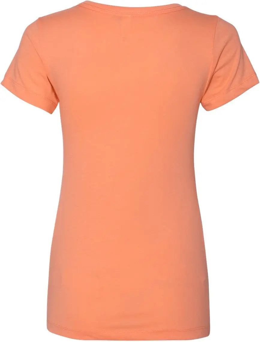 Next Level 1540 Women’s Ideal V-neck T-shirt - Light Orange - Ladies Xs