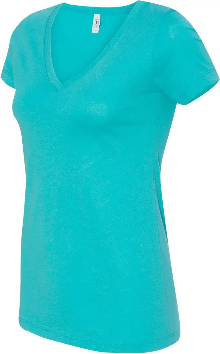 Next Level 1540 Women’s Ideal V-neck T-shirt - Tahiti Blue - Carolina / Ladies Xs