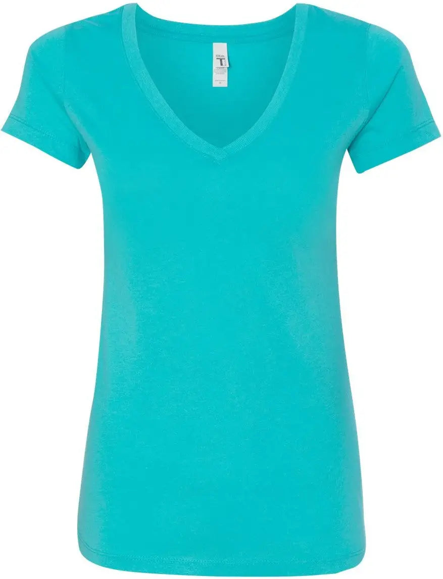 Next Level 1540 Women’s Ideal V-neck T-shirt - Tahiti Blue - Carolina / Ladies Xs