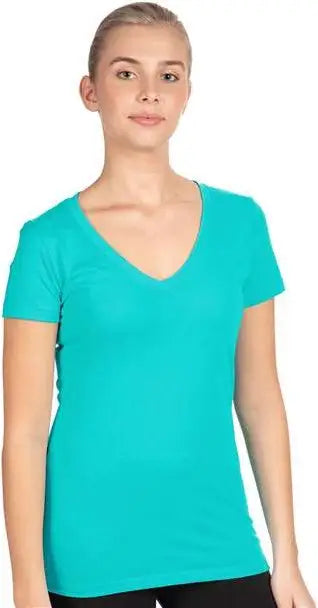 Next Level 1540 Women’s Ideal V-neck T-shirt - Tahiti Blue