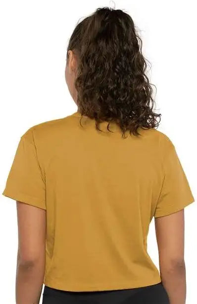 Next Level 1580 Women’s Ideal Crop Tee - Antique Gold