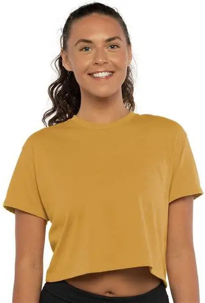 Next Level 1580 Women’s Ideal Crop Tee - Antique Gold