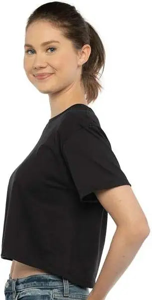 Next Level 1580 Women’s Ideal Crop Tee - Black