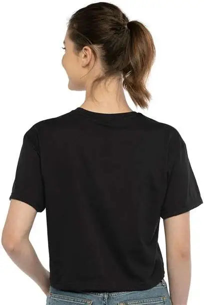 Next Level 1580 Women’s Ideal Crop Tee - Black