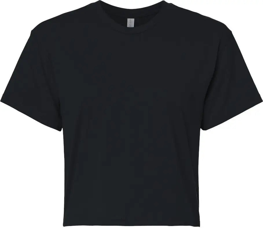 Next Level 1580 Women’s Ideal Crop Tee - Black - Ladies Xs