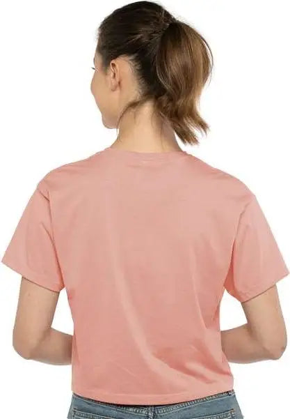 Next Level 1580 Women’s Ideal Crop Tee - Desert Pink