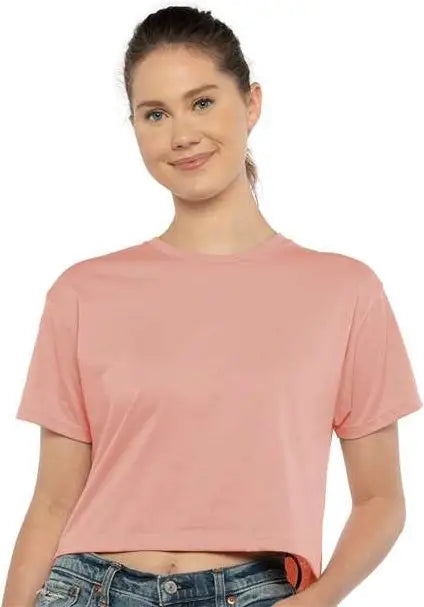 Next Level 1580 Women’s Ideal Crop Tee - Desert Pink
