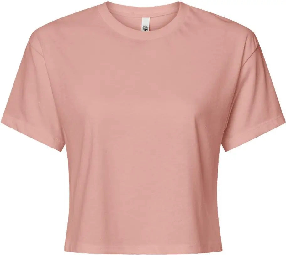 Next Level 1580 Women’s Ideal Crop Tee - Desert Pink - Ladies Xs