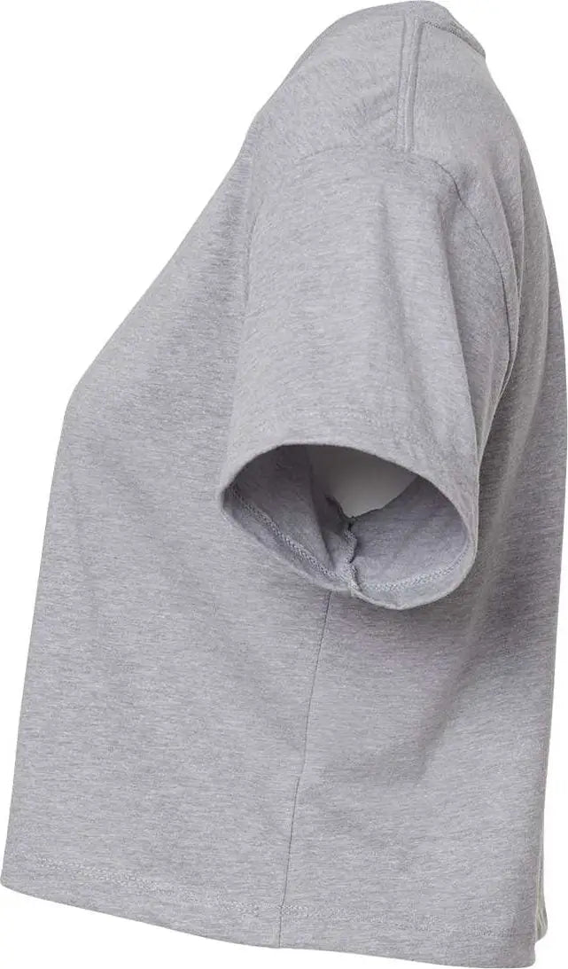 Next Level 1580 Women’s Ideal Crop Tee - Heather Gray