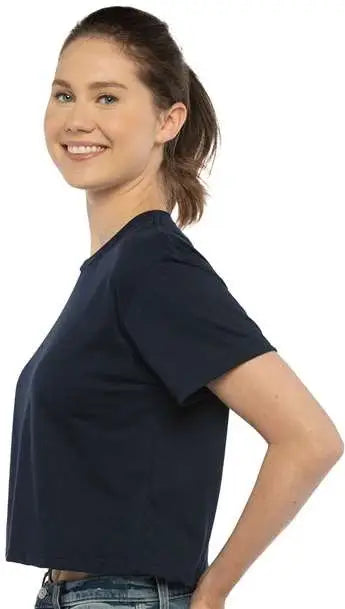 Next Level 1580 Women’s Ideal Crop Tee - Midnight Navy