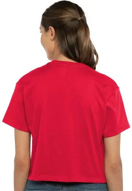 Next Level 1580 Women’s Ideal Crop Tee - Red