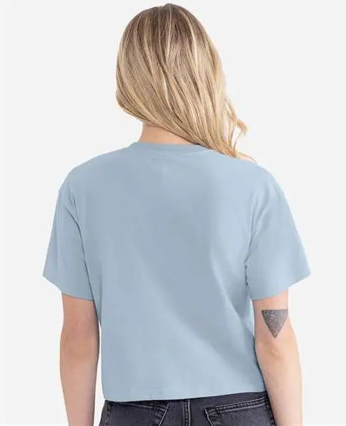 Next Level 1580 Women’s Ideal Crop Tee - Stonewash Denim