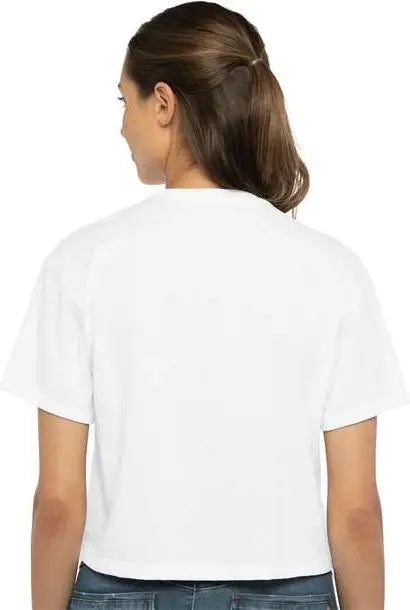 Next Level 1580 Women’s Ideal Crop Tee - White