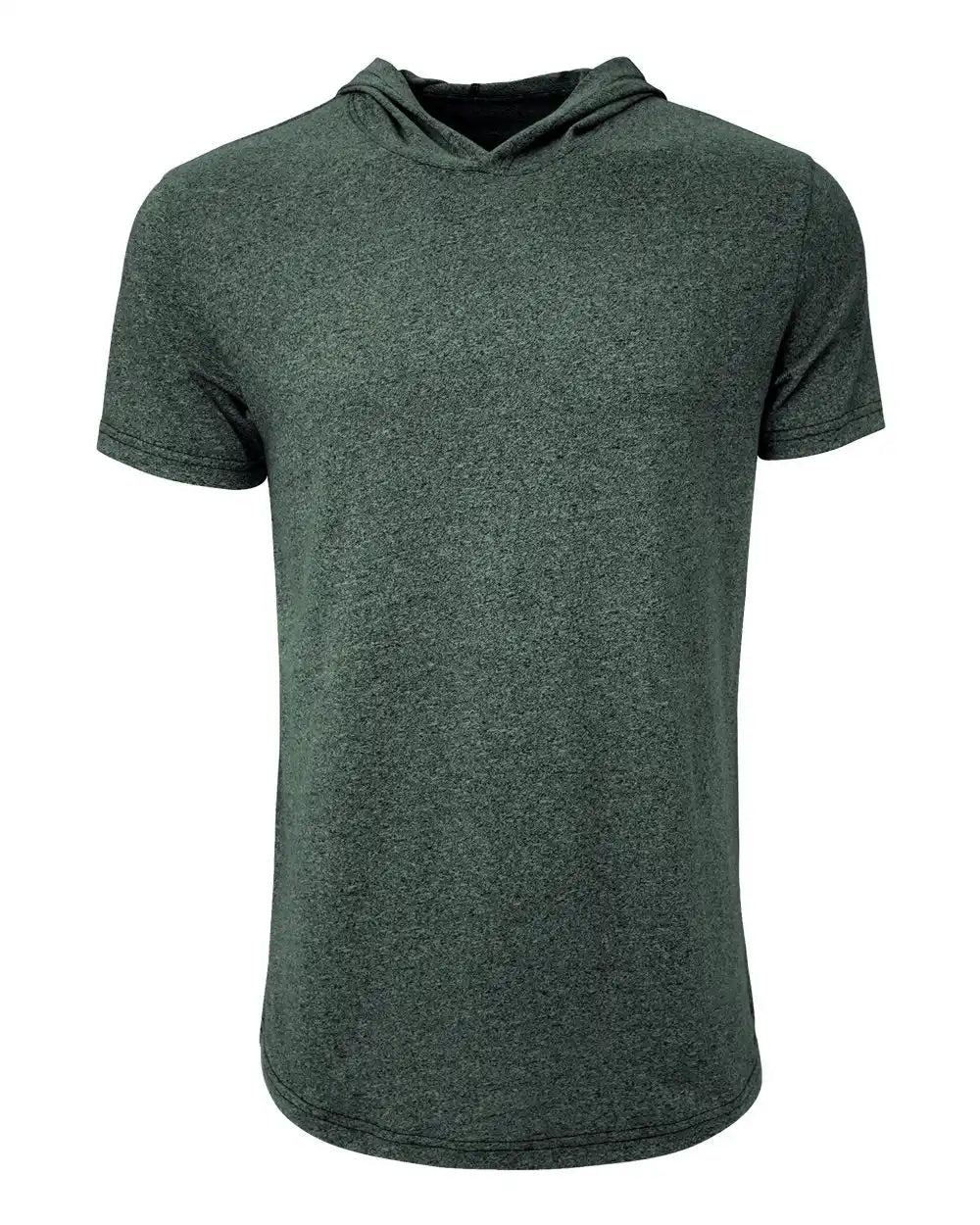 Next Level 2022 Mock Twist Hoodie T-shirt - Forest Green - Xs