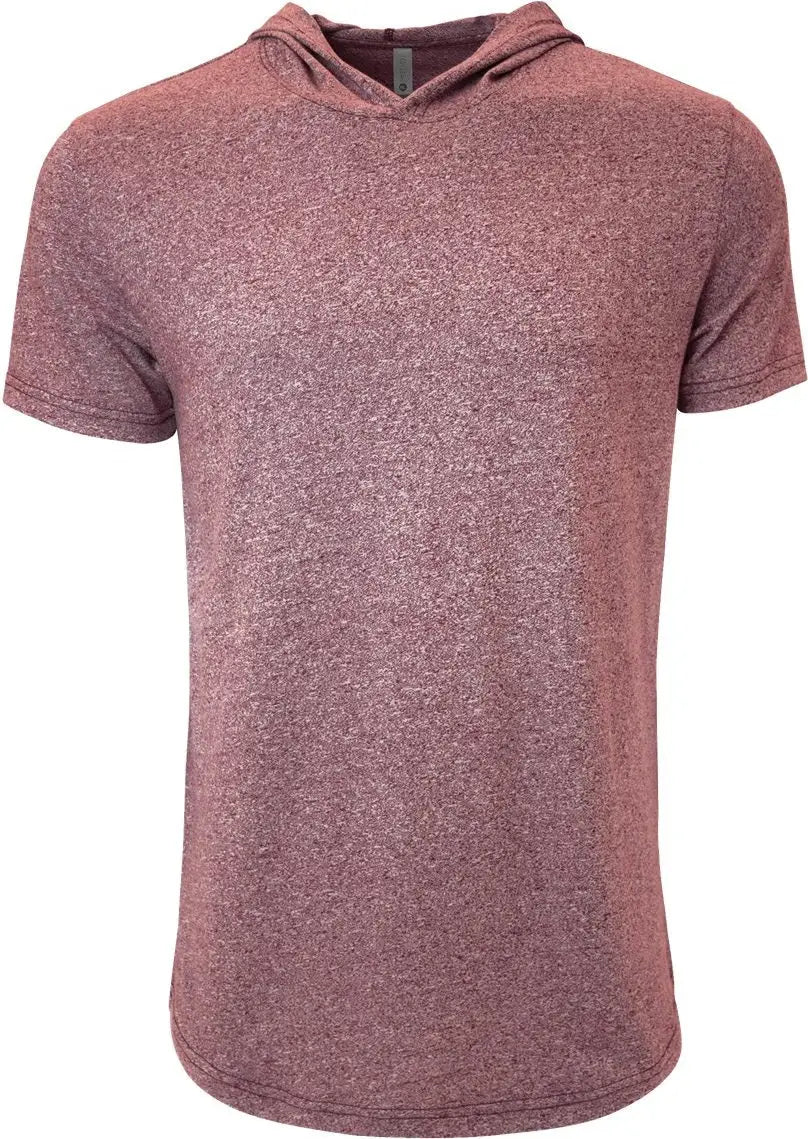 Next Level 2022 Mock Twist Hoodie T-shirt - Tech Maroon - Ladies Xs