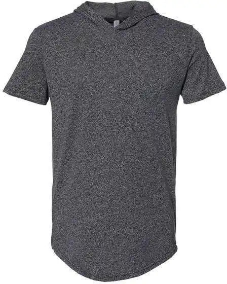 Next Level 2022 Mock Twist Short Sleeve Hoodie - Black