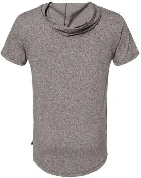 Next Level 2022 Mock Twist Short Sleeve Hoodie - Heather Grey