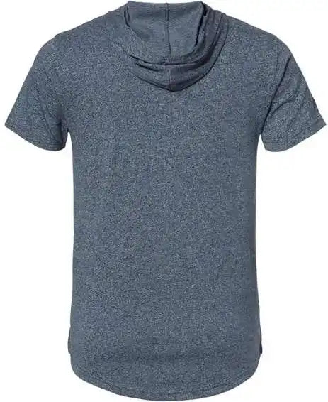 Next Level 2022 Mock Twist Short Sleeve Hoodie - Indigo