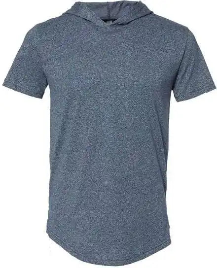 Next Level 2022 Mock Twist Short Sleeve Hoodie - Indigo