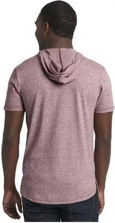 Next Level 2022 Unisex Mock Twist Hoodie T-shirt - Tech Maroon