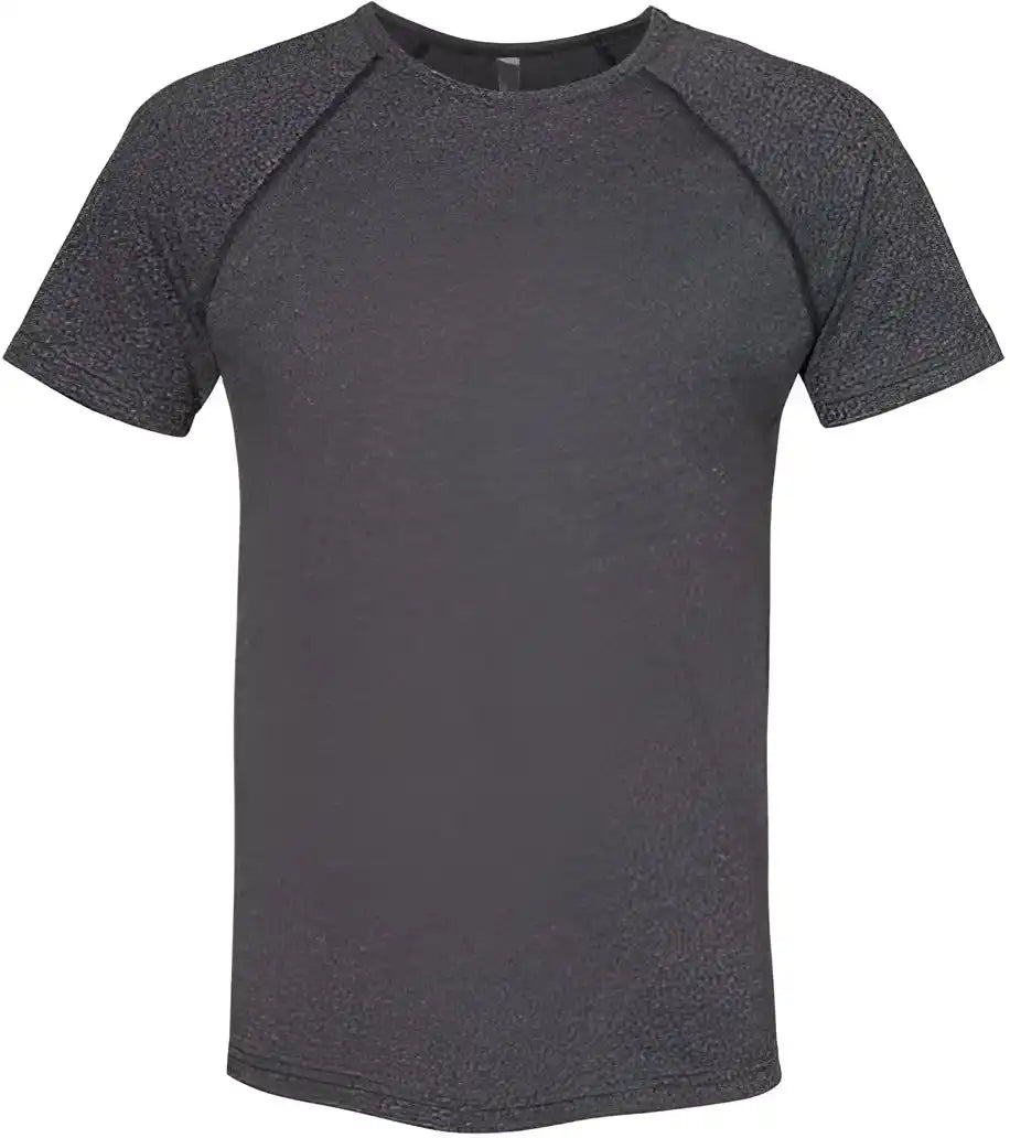 Next Level 2050 Mock Twist Raglan Short Sleeve Crew - Black