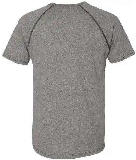 Next Level 2050 Mock Twist Raglan Short Sleeve Crew - Heather Grey