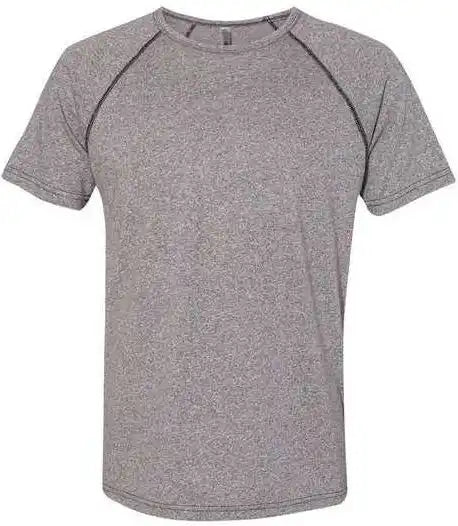 Next Level 2050 Mock Twist Raglan Short Sleeve Crew - Heather Grey