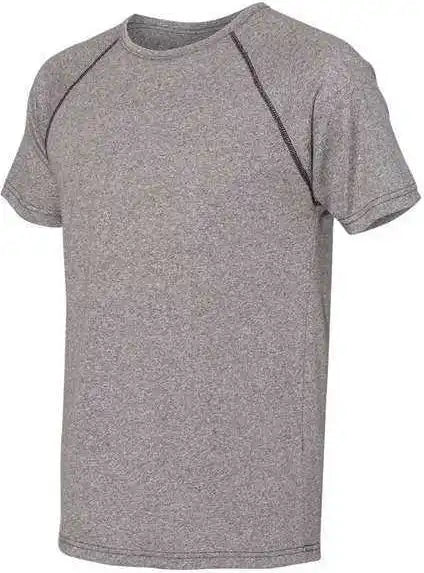 Next Level 2050 Mock Twist Raglan Short Sleeve Crew - Heather Grey