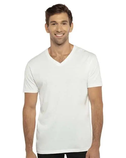 Next Level 3200 Cotton V-neck T-shirt - White