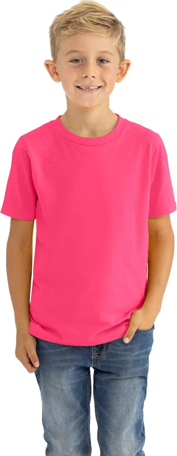 Next Level 3310 Youth Cotton T-shirt - Hot Pink
