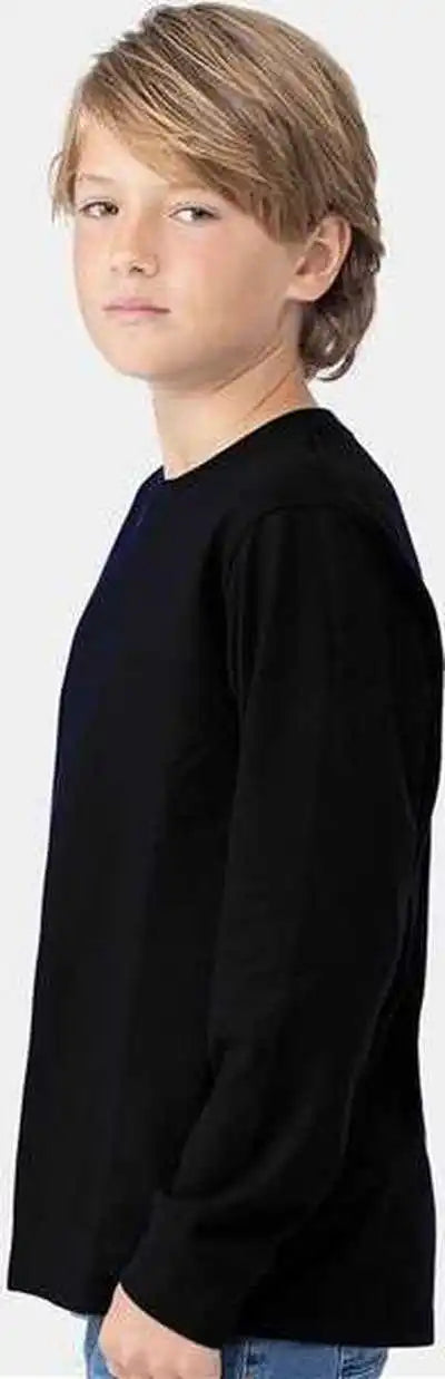 Next Level 3311 Youth Cotton Long Sleeve t Shirt Black
