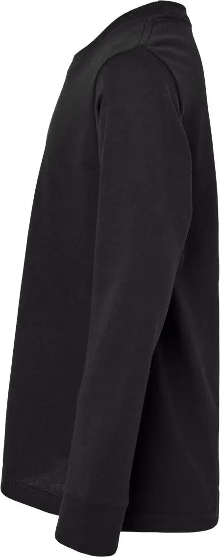Next Level 3311 Youth Cotton Long Sleeve T-shirt - Black