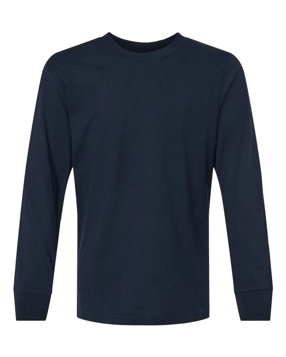 Next Level 3311 Youth Cotton Long Sleeve T-shirt - Midnight Navy - Xs
